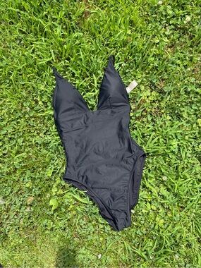 J. Crew Black One-Piece Swimsuit